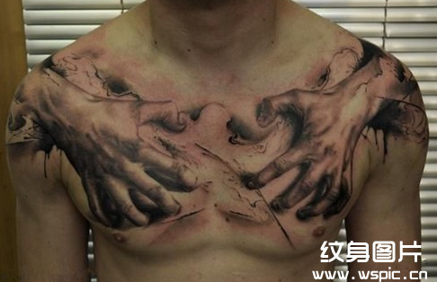 男士胸部纹身图案