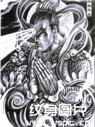 二郎神纹身手稿图片,二郎神纹身图案欣赏