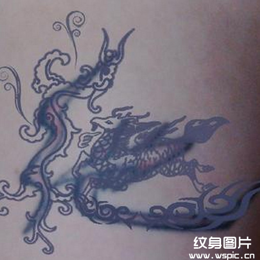 水麒麟纹身图案