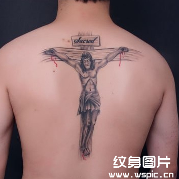 耶稣十字架纹身图案