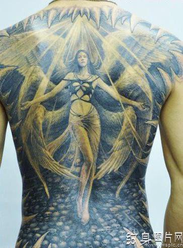 天使纹身图案大全，男人女人都爱的天使纹身