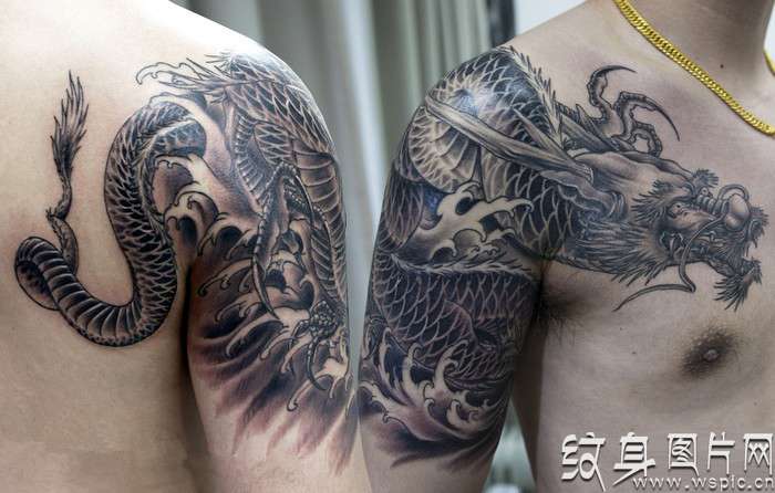 过江龙纹身之龙在江湖，霸气社会人的必备纹身