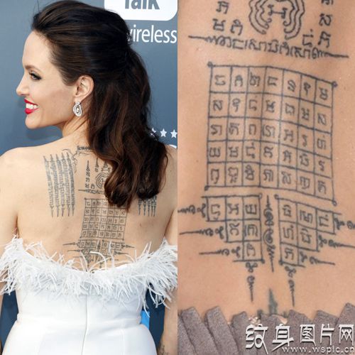 安吉丽娜朱莉纹身解密，好莱坞女星的纹身故事