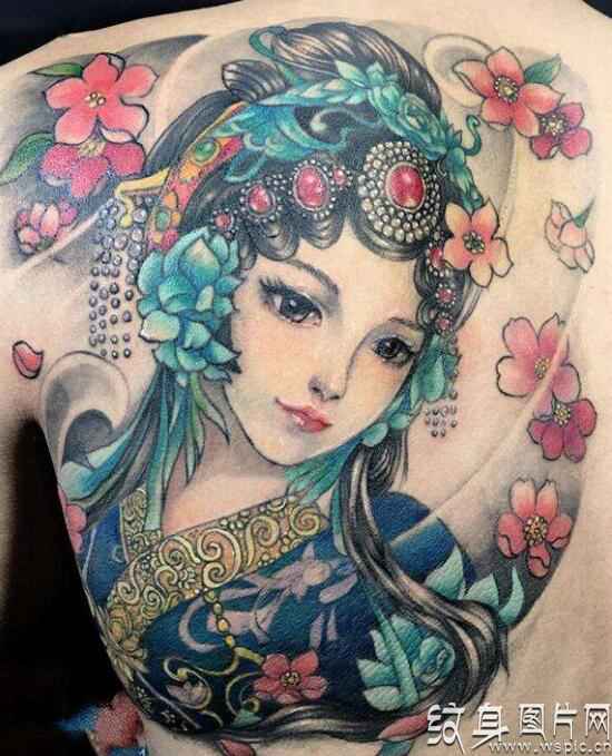 花旦纹身欣赏，中国古典技艺的经典传承
