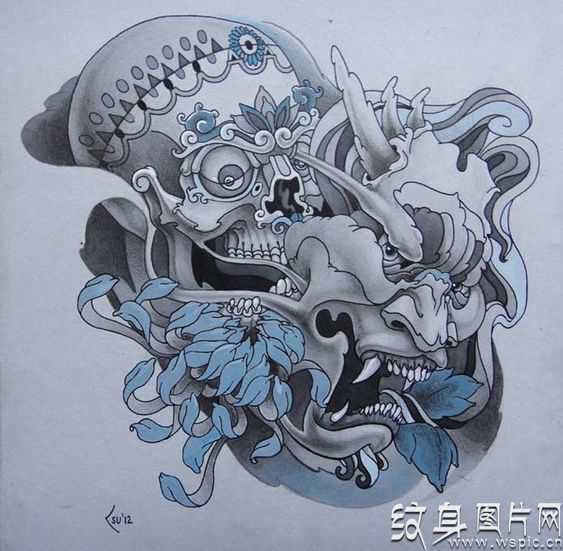 般若纹身图案和手稿，来自日本的顶级纹身大师作品