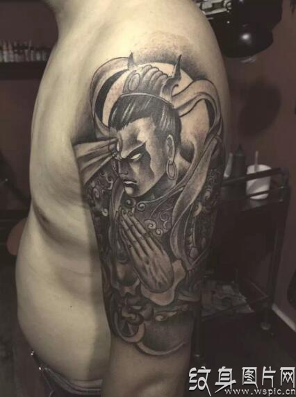 二郎神纹身图案，显圣真君的前世与今生