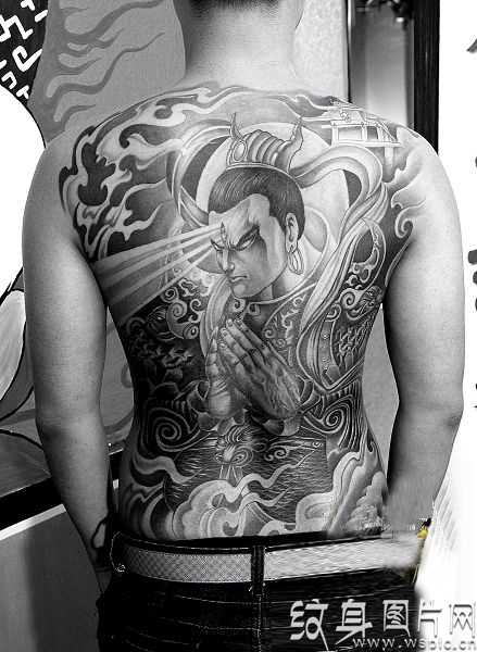 二郎神纹身图案，显圣真君的前世与今生