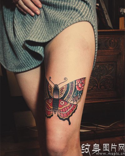 完美女人的选择，最美的蝴蝶纹身图案设计