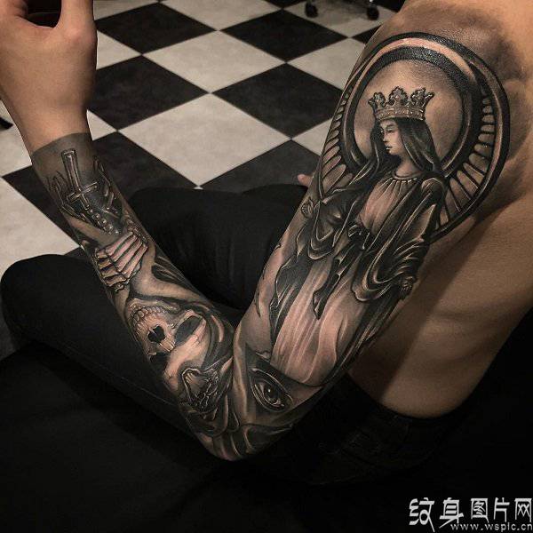 欧美花臂纹身欣赏，男士纹身的最佳选择之一