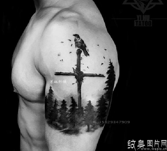 个性十字架纹身图案，最佳男女纹身新选择
