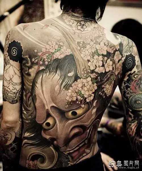般若纹身图案欣赏，来自日本的神鬼传说