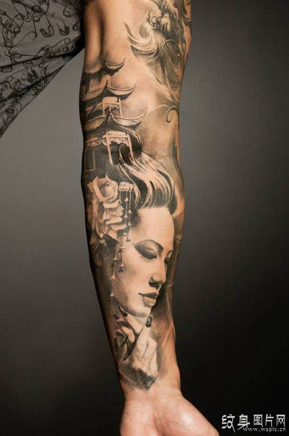 2018最新花臂纹身设计，男人花臂纹身图案大全