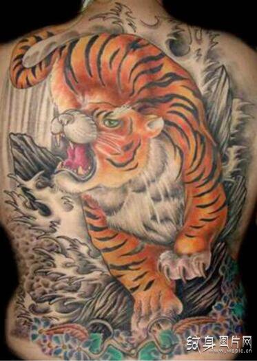 霸气下山虎纹身图案，江湖纹身首选题材之一