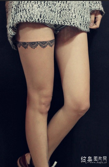 美女腿部纹身图案，史上最具诱惑的性感美腿