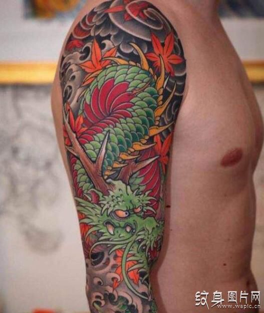  东西方花臂纹身图案欣赏，传统风格与纹身文化的完美融合