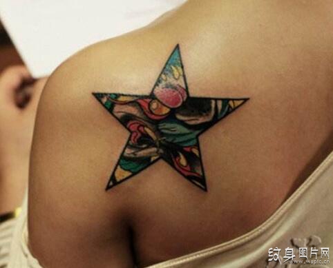 女生时尚彩绘纹身，令人惊艳的现代之美