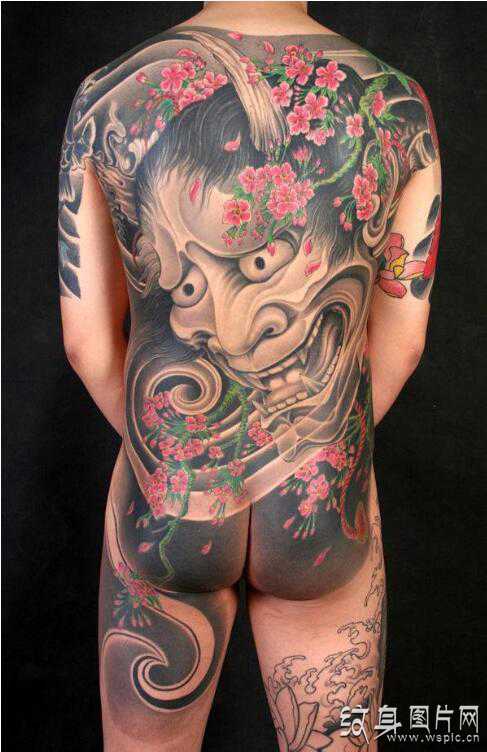 源于日本传统故事中的怨灵，般若纹身图案欣赏