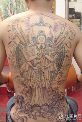 观音纹身图案欣赏，乃大乘佛教之根本