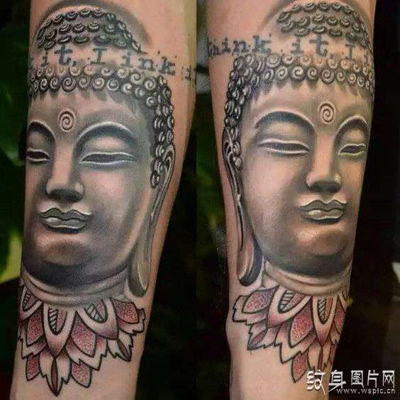 佛头纹身图案欣赏，最震撼人心的宗教元素纹身设计