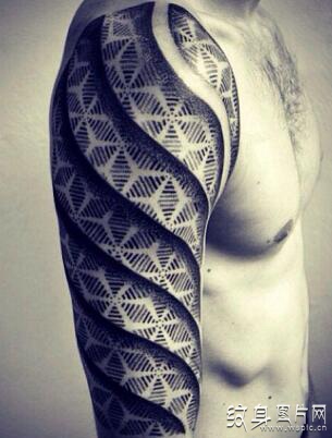 男生花臂纹身图案欣赏，超强艺术感的酷炫纹身