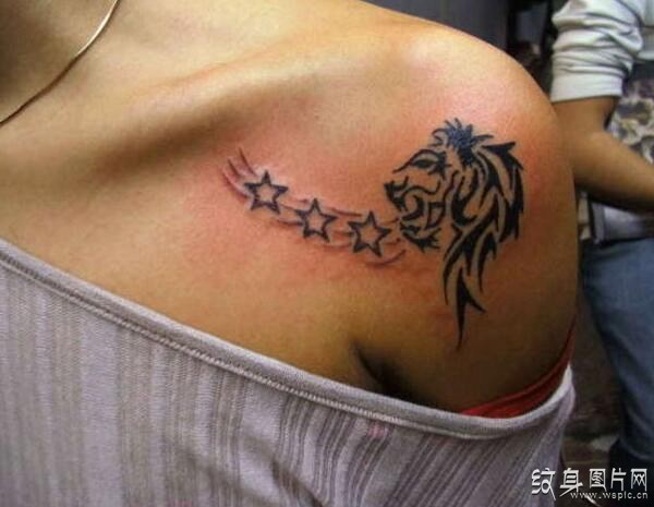 个性狮子座纹身图案，最具代表性的星座纹身