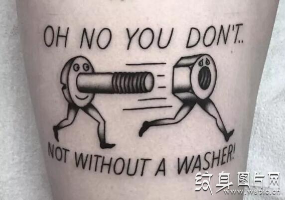 滑稽的搞笑纹身，令人捧腹大笑的经典纹身图案