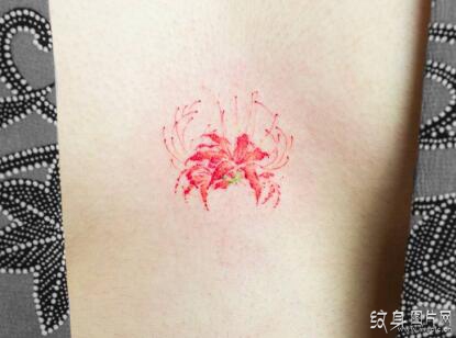 让人心碎的爱情之花，曼珠沙华纹身图案欣赏