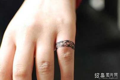 手指戒指纹身图案欣赏，最具个性的爱情见证者