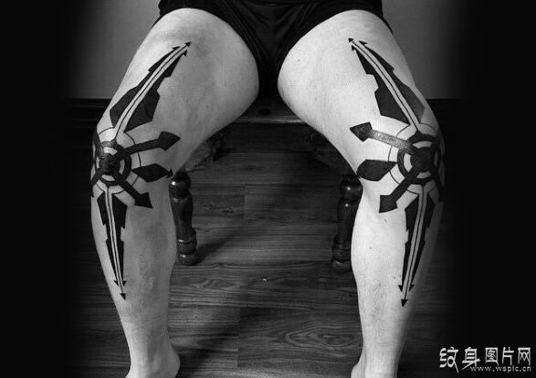 另类个性的膝盖纹身，这些图案让你中箭了吗
