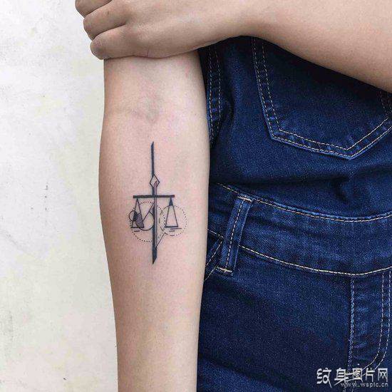 天秤座纹身图案欣赏，最具个性的星座纹身