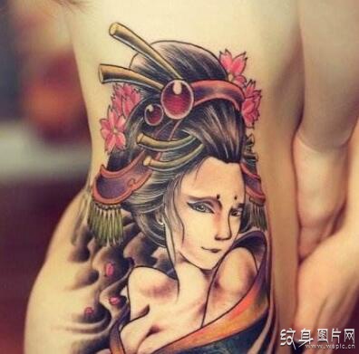 日本艺妓纹身图案，纹身图案的主流元素之一