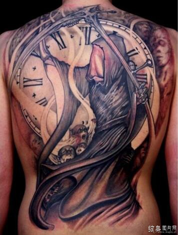 死神纹身图案大全，象征着勇气与黑暗的经典图案