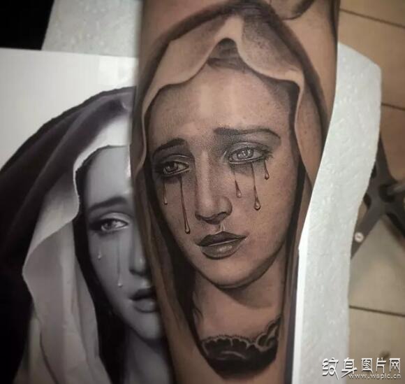 圣母玛利亚纹身图案，最具代表性的基督教纹身主题