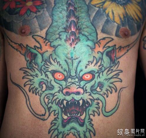 龙头纹身图案欣赏，华夏文化的精髓之所在