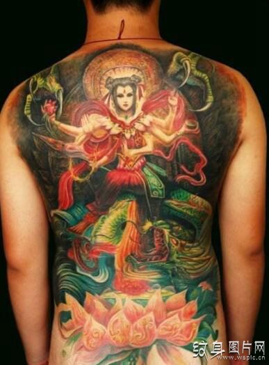 传说中天兵神将的统帅，哪吒纹身图案欣赏