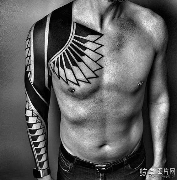 经典黑臂纹身图案，原来黑臂也可以被设计的这么酷
