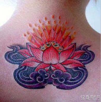 莲花座纹身图案欣赏，清净庄严的莲花本性