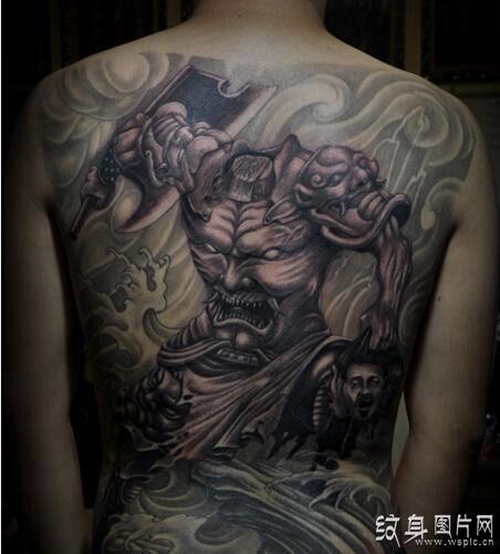 神话传说中最厉害的战神，刑天纹身图案及手稿欣赏