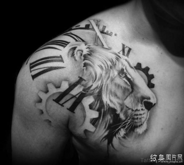 狮子头纹身图案及手稿，震撼人心的时尚设计