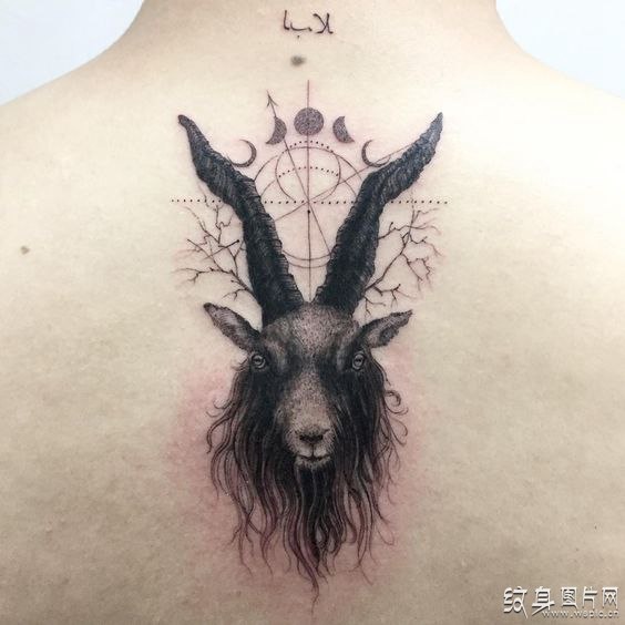 山羊纹身图案欣赏，不同文化下的不同寓意