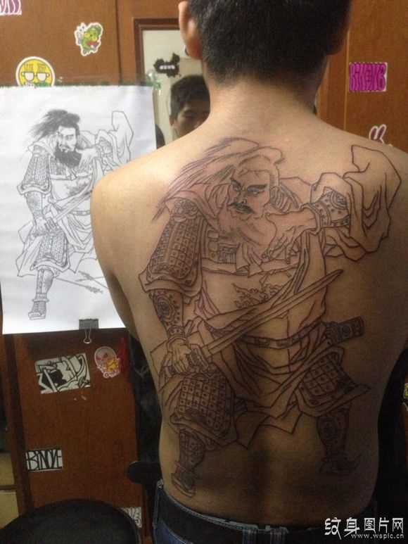 项羽纹身图案及手稿欣赏，中国历史上第一勇猛之人