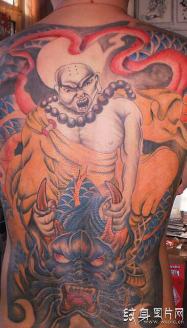 来自佛教的护卫尊者，降龙伏虎纹身图案及手稿欣赏