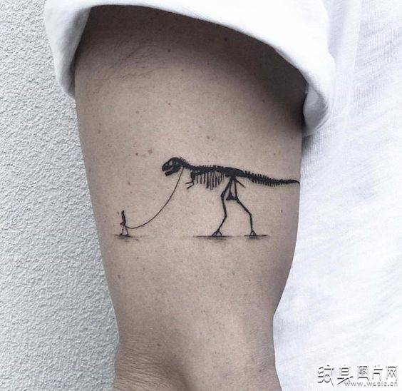恐龙纹身图案欣赏，上古时期的神秘爬行动物