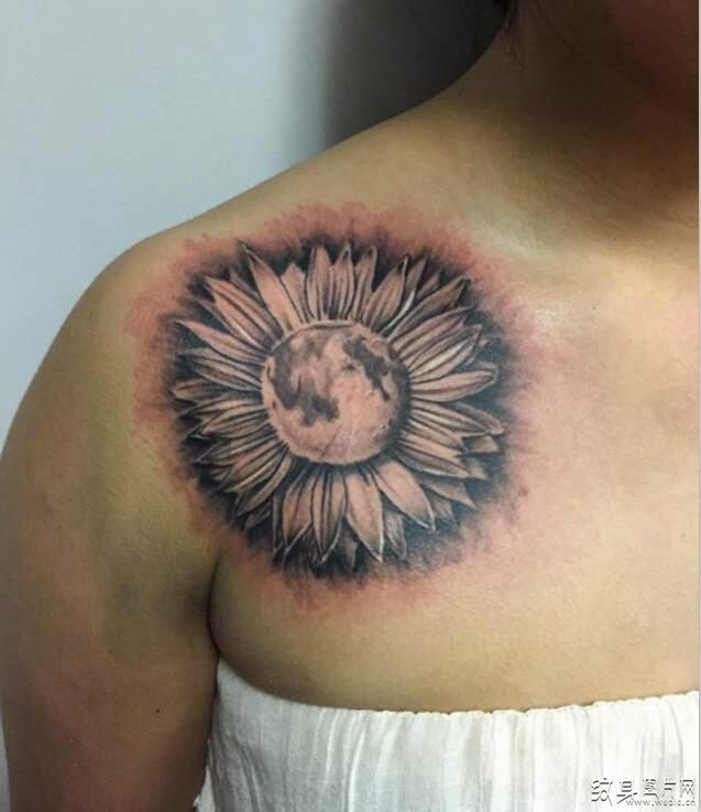 太阳花纹身图案及含义 积极向上的生活意义