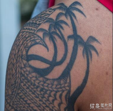椰子树纹身图案及寓意 小众但有内涵的经典纹身