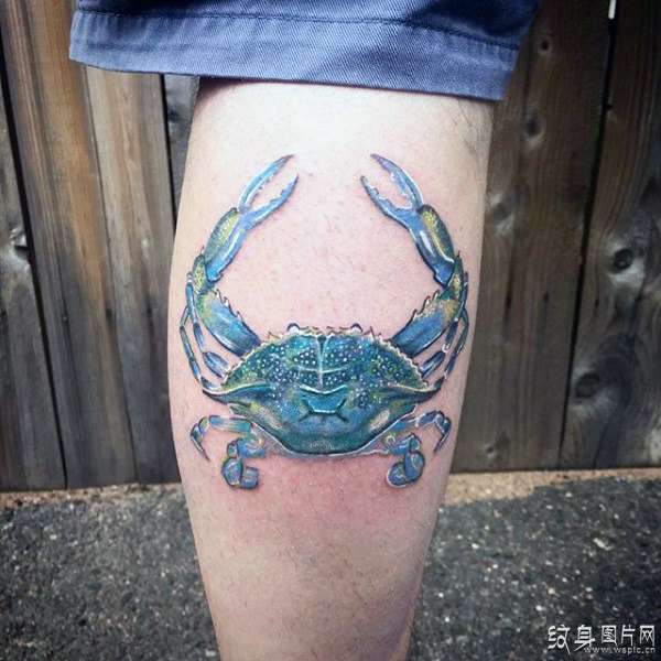 螃蟹纹身图案及寓意 横行霸道只是表象