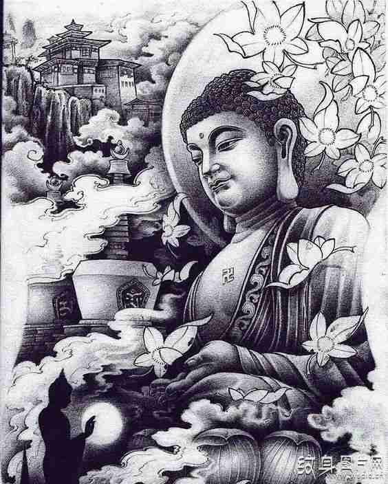 如来佛纹身图案及手稿欣赏 佛教之中的应身佛