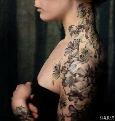 茉莉花纹身图案欣赏 散发清香的素雅之花