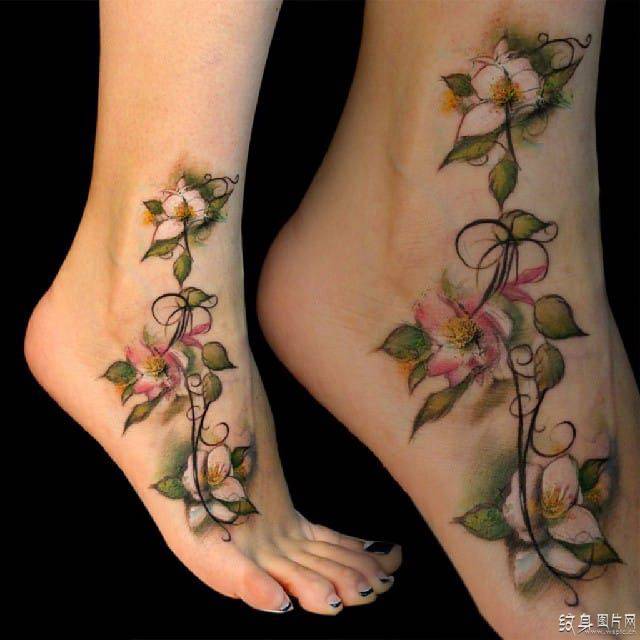 茉莉花纹身图案欣赏 散发清香的素雅之花