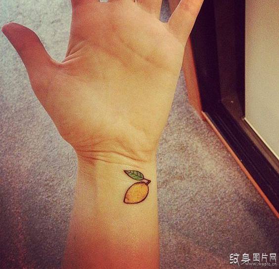 小清新柠檬纹身图案 做最美的水果少女